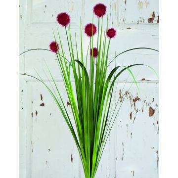 Eriophorum artificial PINTANA con panículas, rojo, 75cm