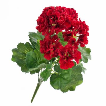 Geranio de plástico MAIKE con vara de fijación , rojo, 40cm, Ø4-8cm