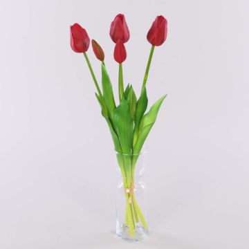 Ramo de tulipanes artificiales LONA, rojo, 45cm, Ø15cm Ramo de tulipanes artificiales LONA, rojo, 45cm, Ø15cm
