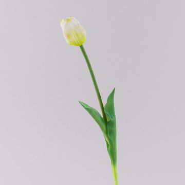 Tulipán artificial LONA, blanco-verde, 45cm, Ø4cm