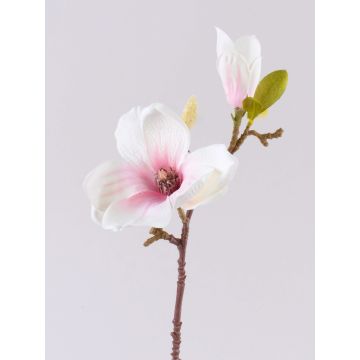 Magnolia de tela FEMI, rosa tenue, 35cm, Ø12cm