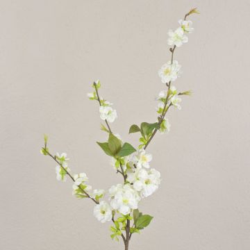 Rama de cerezo artificial VALESKA con flores, blanco, 85cm