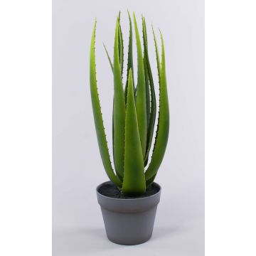 Aloe sintético NAMIKA, en tiesto decorativo, verde, 60cm, Ø30cm