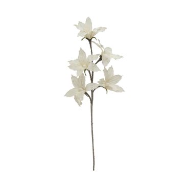 Rama clematis plástica KATY, espacios semiprotegidos blanco, 100cm, Ø12-14cm