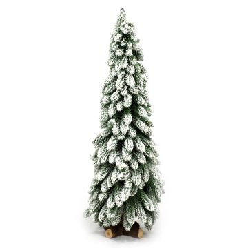 Árbol Navidad pequeño artificial MONTREAL, nevado, blanco, 60cm, Ø25cm
