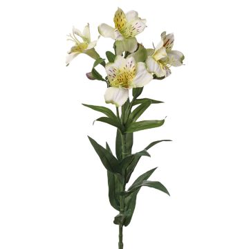 Rama de lirio artificial AUBERTA, blanco-verde-rojo, 75cm, Ø6cm