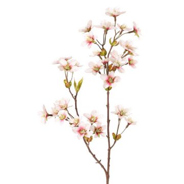 Rama de manzano artificial SADAKA, con flores, blanco-rosa, 85cm, Ø4cm Rama de manzano artificial SADAKA, con flores, blanco-rosa, 85cm, Ø4cm