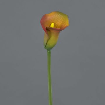 Calla artificial CHIDORA, naranja-amarillo, 55cm, 5x6cm