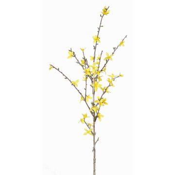 Rama de forsythia artificial IHRANI, con flores, amarillo, 90cm, Ø1,5-4cm Rama de forsythia artificial IHRANI, con flores, amarillo, 90cm, Ø1,5-4cm