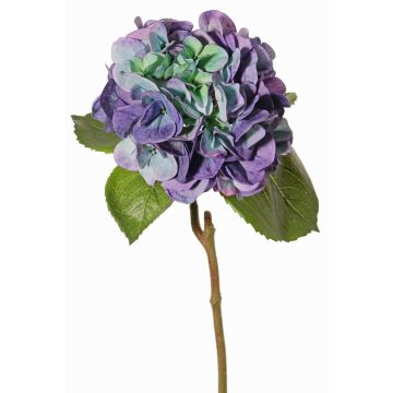 Hortensias artificiales CHIDORI, lila-azul-verde, 60 cm, Ø 20 cm