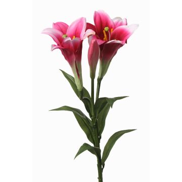 Rama de lirio sintética ERISA, fucsia, 75cm, Ø8-11cm