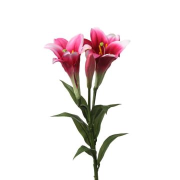 Rama de lirio sintética ERISA, fucsia, 75cm, Ø8-11cm