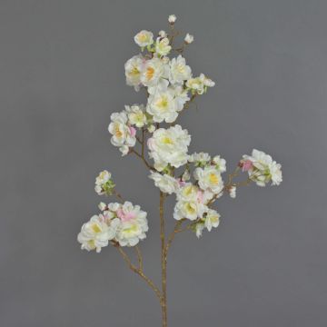 Rama de cerezo artificial RUKIA, con flores, blanco, 90cm