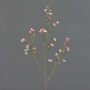 Rama de flor de cera artificial NIANG, rosa-fucsia, 80cm, Ø2-3cm