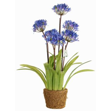 Agapanthus sintético INJALA tierra, azul-lila, 80cm, Ø11cm