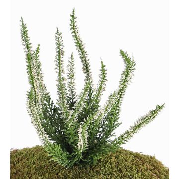 Erica artificial IMKE con vara de fijación, crema, 25cm, Ø1cm