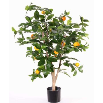 Naranjo artificial TERUKI, tronco natural, frutos, verde, 85cm Naranjo artificial TERUKI, tronco natural, frutos, verde, 85cm
