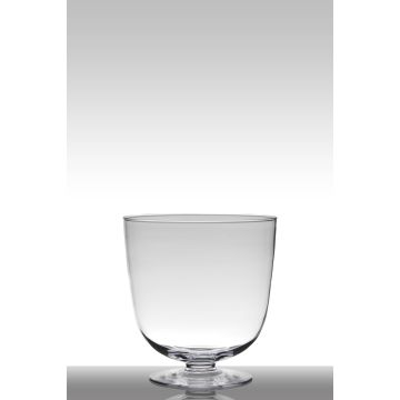 Frutero con soporte SHIRLEY de cristal, transparente, 28cm, Ø27cm