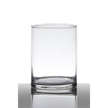 Jarrón de cristal SANYA EARTH, cilindro, transparente, 20cm, Ø12cm Jarrón de cristal SANYA EARTH, cilindro, transparente, 20cm, Ø12cm