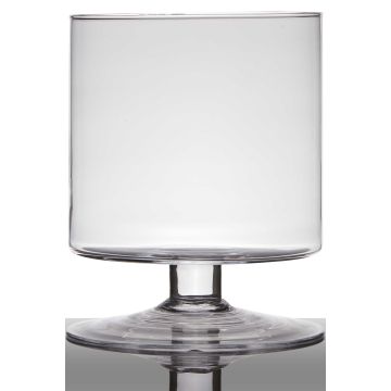 Farolillo de cristal con soporte LILIAN, transparente, 24cm, Ø19cm