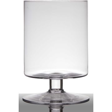 Farolillo de cristal con soporte LILIAN, transparente, claro, 29cm, Ø19cm