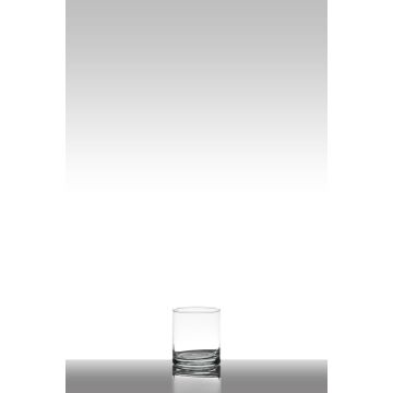 Vaso grande para vela de té SANYA EARTH, transparente, 11cm, Ø9cm