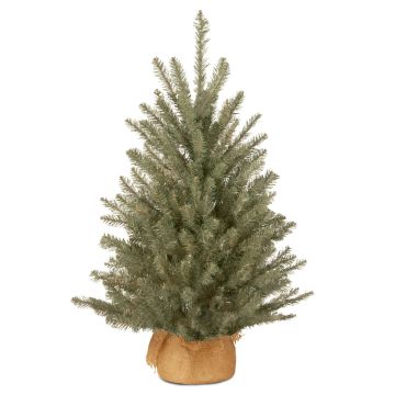 Mini árbol de Navidad artificial NUUK, azul, 60cm, Ø40cm