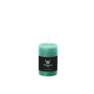 Vela en bloque para farolillo AURORA, verde menta, 9 cm, Ø 5,8 cm, 30 h - Fabricado en Alemania