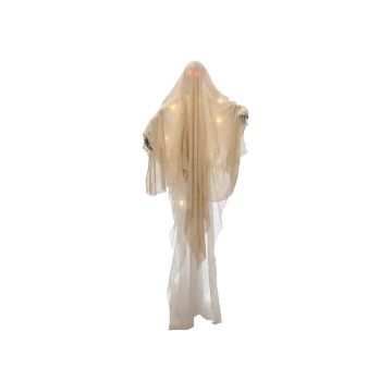 Decoración de Halloween fantasma WLADIMIR, LED, blanco, 180cm