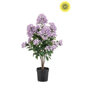 Arbusto de lila artificial TRIGA en maceta decorativa, crossdoor, lila claro, 65 cm
