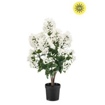 Arbusto de lila artificial TRIGA en maceta decorativa, crossdoor, blanco, 65cm