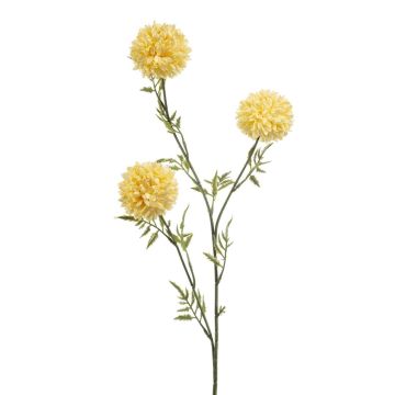 Rama artificial de caléndula MAPA, amarillo claro, 80 cm