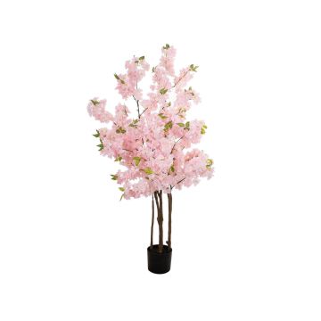 Árbol artificial de cerezo VICTORIAH, troncos artificiales, flores, rosa, 160cm Árbol artificial de cerezo VICTORIAH, troncos artificiales, flores, rosa, 160cm