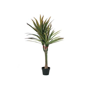 Dracaena artificial RALIAN, tronco sintético, verde-rojo, 120cm
