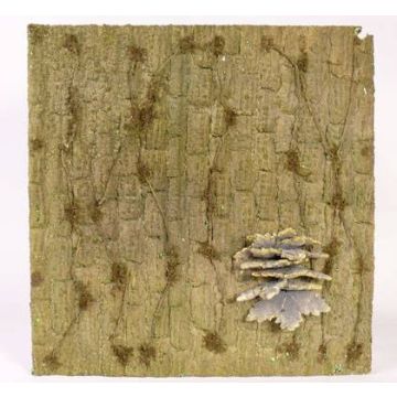 Esterilla de corteza de poliestireno NAKIR, marrón, 46x48cm