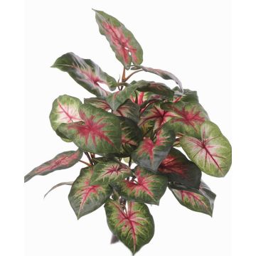 Caladium artificial SEVERIN sobre palo, verde-rojo, 40cm Caladium artificial SEVERIN sobre palo, verde-rojo, 40cm