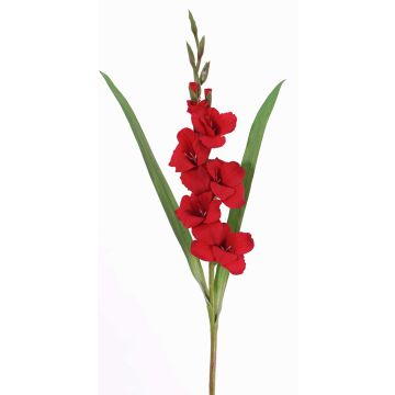 Gladiolo artificial ELEA, rojo, 85cm, Ø3-10cm Gladiolo artificial ELEA, rojo, 85cm, Ø3-10cm