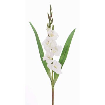 Gladiolo artificial ELEA, blanco, 85cm, Ø3-10cm Gladiolo artificial ELEA, blanco, 85cm, Ø3-10cm