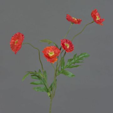 Flor de amapola sintética KEIRA, naranja, 65cm, Ø5cm