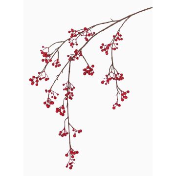 Rama de baya de nieve artificial GESA con bayas, roja, 120cm Rama de baya de nieve artificial GESA con bayas, roja, 120cm