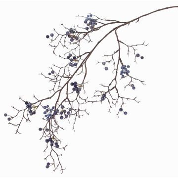Rama de baya de nieve artificial GESA con bayas, azul, 100cm Rama de baya de nieve artificial GESA con bayas, azul, 100cm