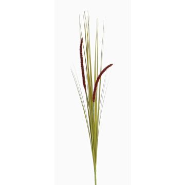 Hierba cola de zorro artificial JILL, con vara de fijación, panículas, verde-violeta, 90cm