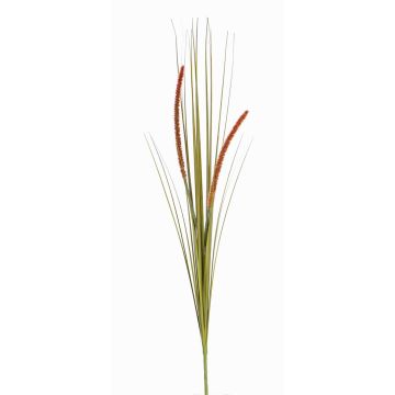 Hierba cola de zorro artificial JILL, con vara de fijación, panículas, verde-rojo, 90cm