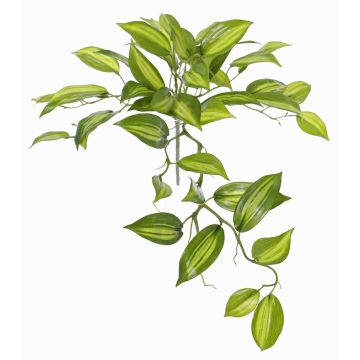 Hojas de orquídea Vainilla Planifolia artificial CHARIS, en varilla, verde-amarillo, 45cm