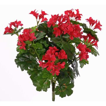 Geranio artificial BERENIKE con vara de fijación, zona protegida, rojo, 40cm, Ø5-8cm Geranio artificial BERENIKE con vara de fijación, zona protegida, rojo, 40cm, Ø5-8cm