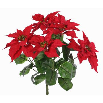 Flor de Pascua artificial CATIN con vara de fijación, rojo, 45cm, Ø20cm Flor de Pascua artificial CATIN con vara de fijación, rojo, 45cm, Ø20cm