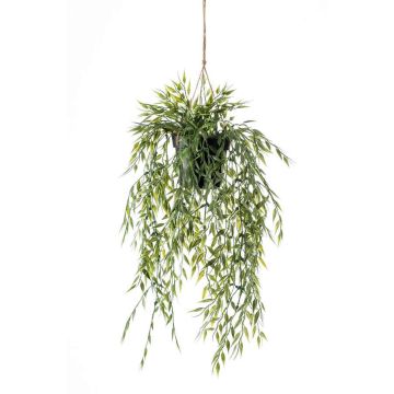 Cesta colgante de bambú artificial ANDRES en maceta decorativa, 50cm Cesta colgante de bambú artificial ANDRES en maceta decorativa, 50cm