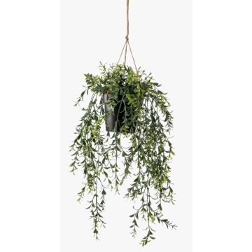 Cesta colgante de boj artificial ANDRES en maceta decorativa, 50cm Cesta colgante de boj artificial ANDRES en maceta decorativa, 50cm