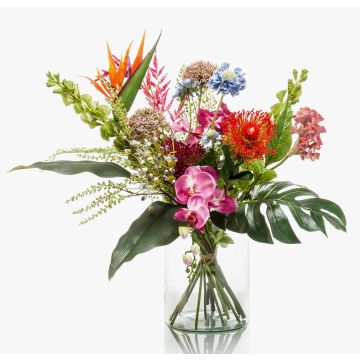 Ramo de flores artificiales FEME, rojo-violeta, 65cm, Ø40cm Ramo de flores artificiales FEME, rojo-violeta, 65cm, Ø40cm