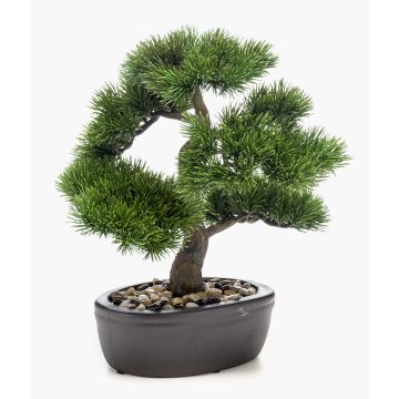 Bonsai pino de plástico GALDOS en cuenco, 30cm